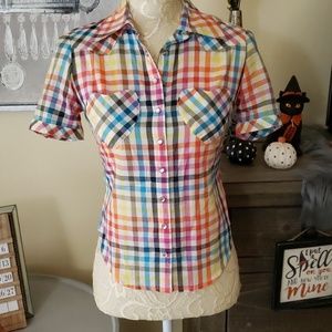 Luella Plaid Sweetheart Shirt